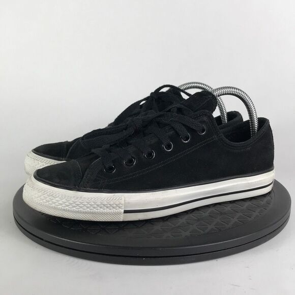 Converse Shoes - Converse All Star Chuck Taylor Low Black Suede Women’s Size 8